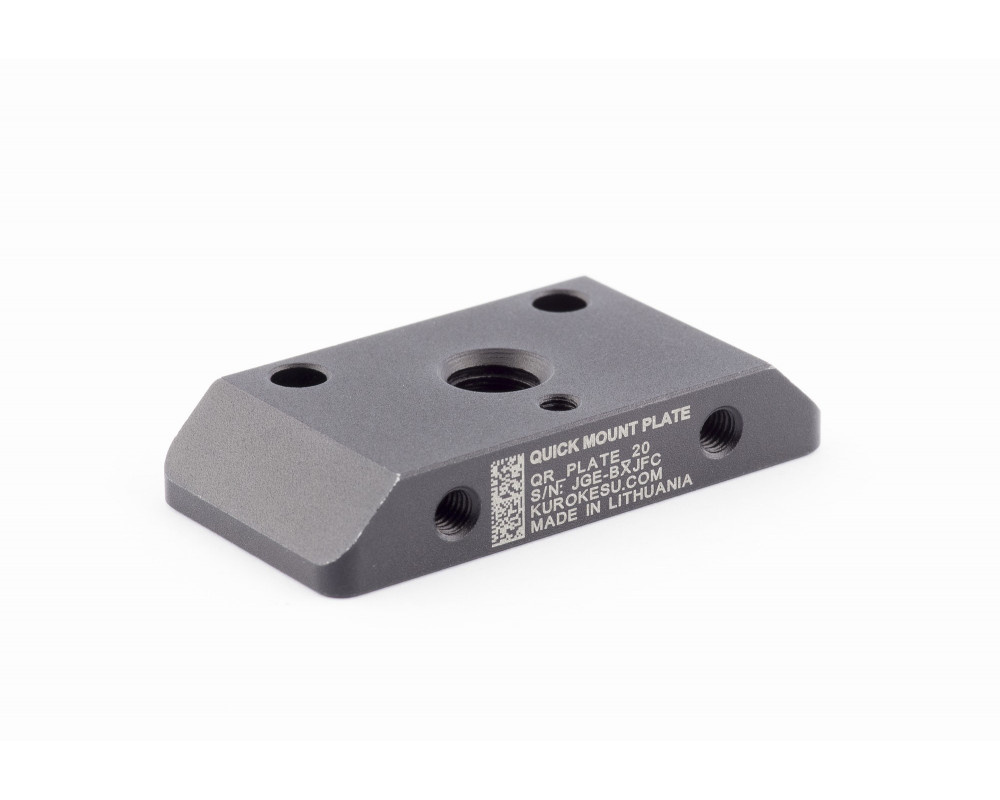 Arca-Swiss and 1/4" tripod QR mount plate kit